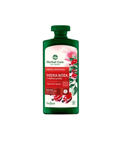 Nourishing bath and shower gel Wild rose with perilla oil